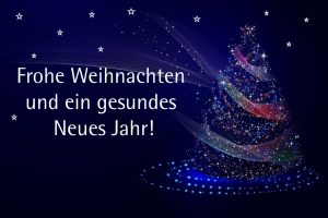 Frohe Weihnachten und ein gesundes Neues Jahr!