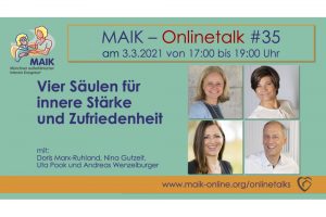 MAIK Onlinetalk "Vier Säulen für innere Stärke und Zufriedenheit"