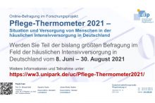 Pflege-Thermometer 2021 untersucht Situation in der häuslichen Intensivversorgung