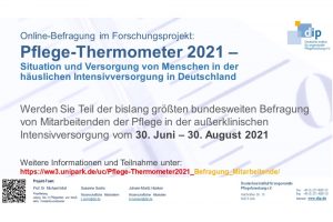 DIP startet Befragung der Mitarbeitenden und Leitungen in der häuslichen Intensivversorgung