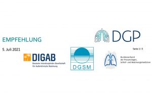 Rückruf Philips-Respironics; gemeinsame Empfehlungen von DGP, DIGAB, DGSM und BdP