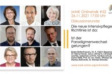 „Die neue Intensivpflege-Richtlinie ist da: Ist der Paradigmenwechsel gelungen? MAIK Onlinetalk am 26.11.21/17:00 Uhr
