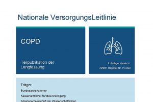 Nationale VersorgungsLeitlinie (NVL) COPD, 2. Auflage veröffentlicht