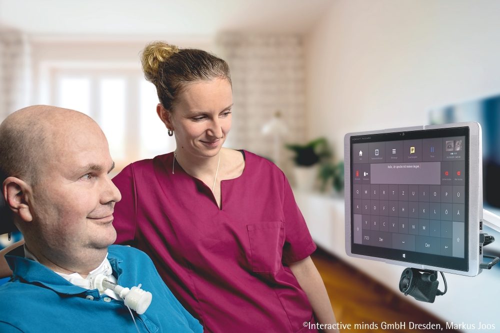 Augensteuerung hilft ALS-Patienten bei Kommunikation