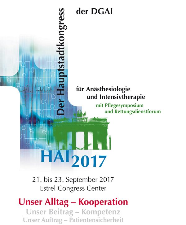 19. Hauptstadtkongress der DGAI für Anästhesiologie und Intensivtherapie (HAI)