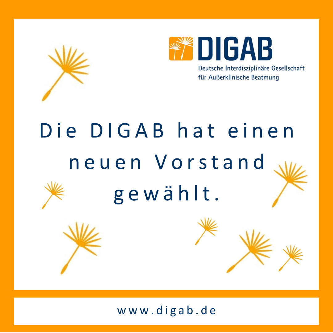 Neuer Vorstand der Deutschen interdisziplinären Gesellschaft für außerklinische Beatmung (DIGAB) e.V.