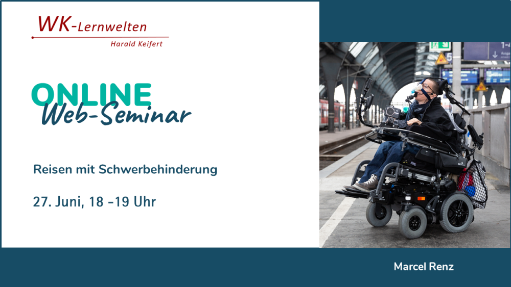 Reisen mit dem E-Rollstuhl – Webinar mit Marcel Renz