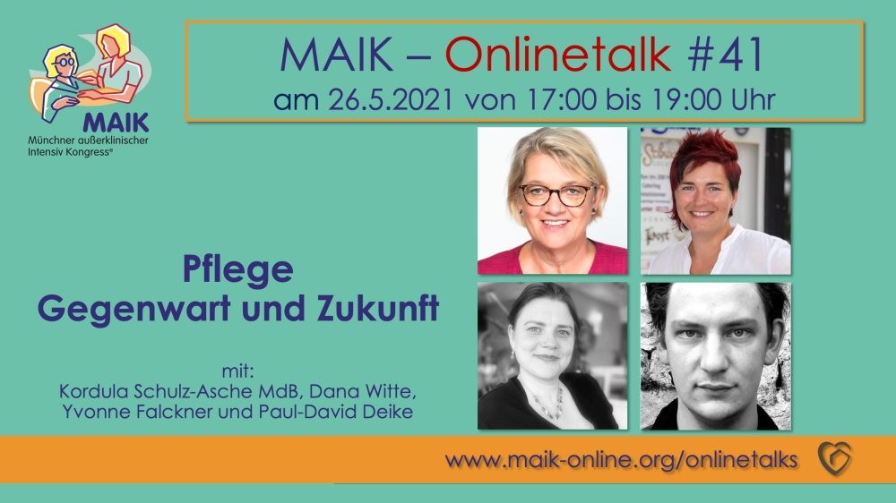 MAIK Onlinetalk „Pflege – Gegenwart und Zukunft“