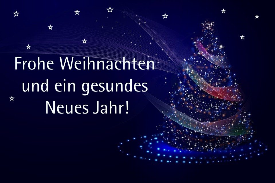 Frohe Weihnachten und ein gesundes Neues Jahr!
