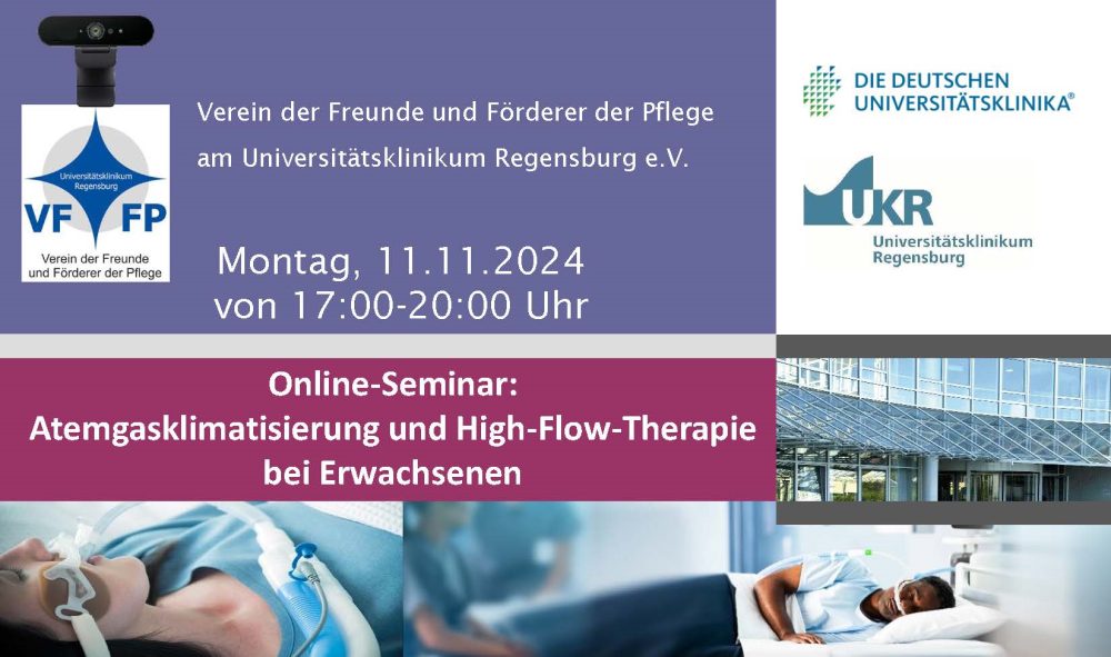 Online-Seminar: Atemgasklimatisierung und High-Flow-Therapie bei Erwachsenen