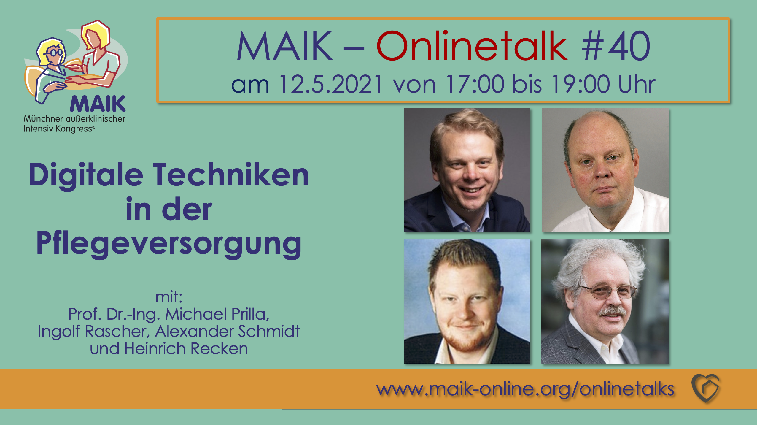 MAIK-Onlinetalk „Digitale Techniken in der Pflegeversorgung“