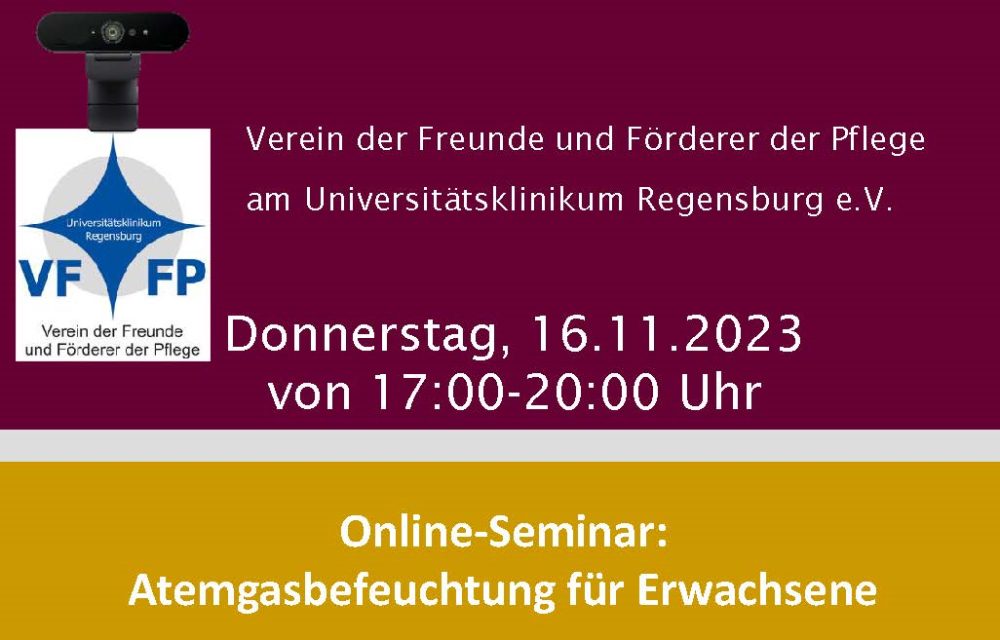 Online-Seminar – Atemgasbefeuchtung für Erwachsene