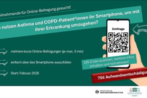 Personen mit Asthma oder COPD für Online-Befragung gesucht!