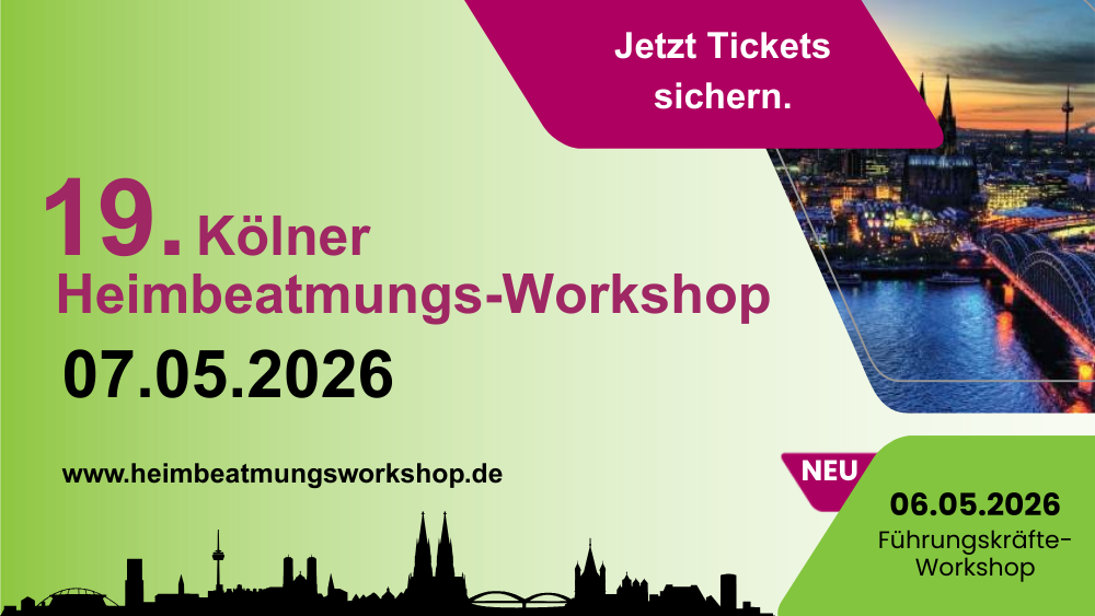 Save the Date: 19. Kölner Heimbeatmungs-Workshop – erstmals zweitägig