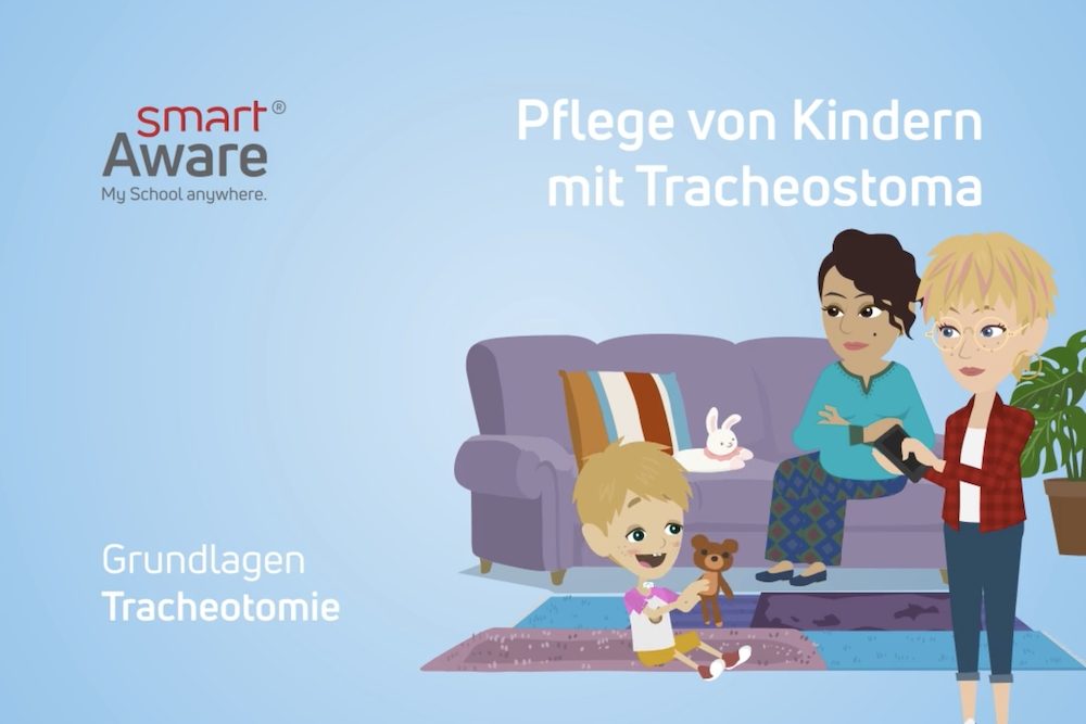 Jetzt online schulen: Pflege von Kindern mit Tracheostoma