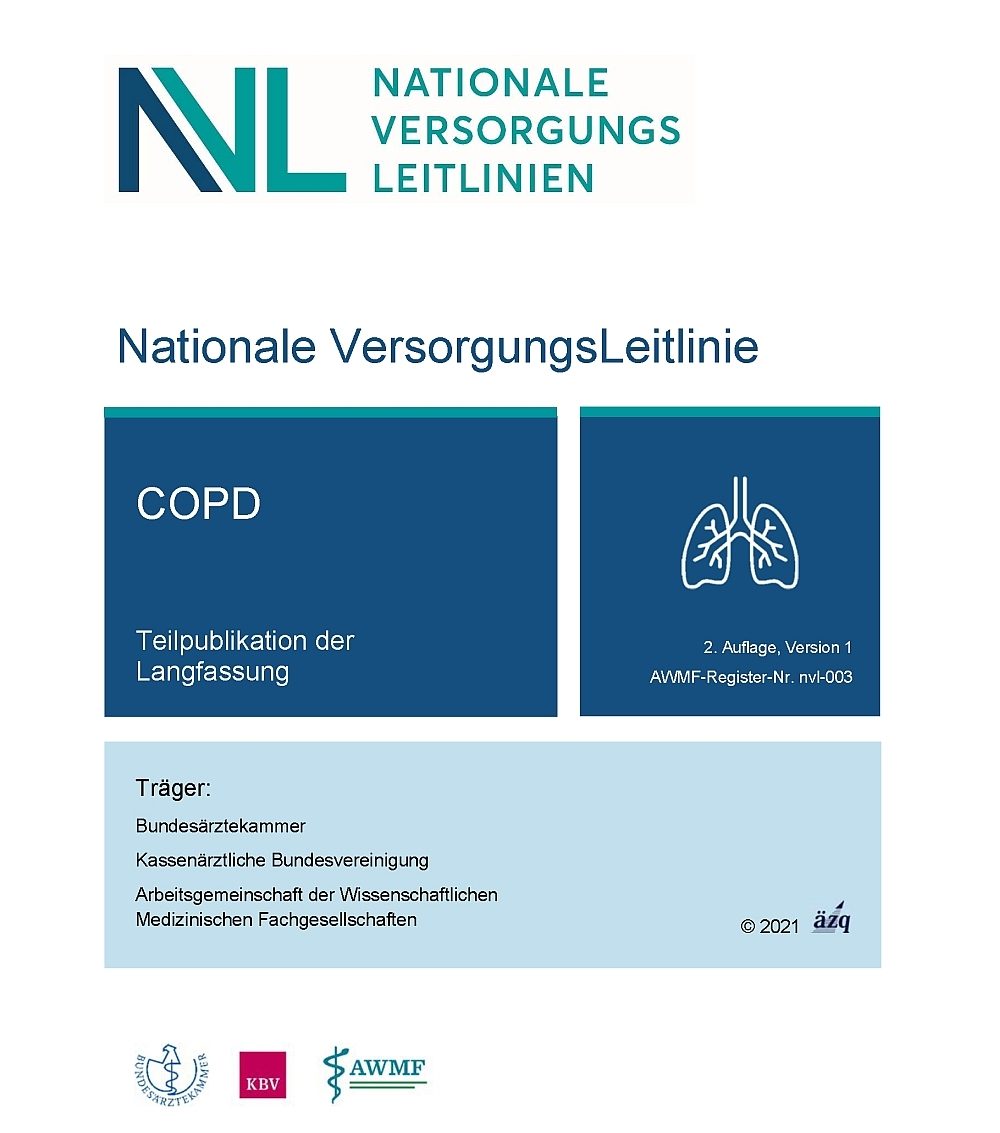Nationale VersorgungsLeitlinie (NVL) COPD, 2. Auflage veröffentlicht
